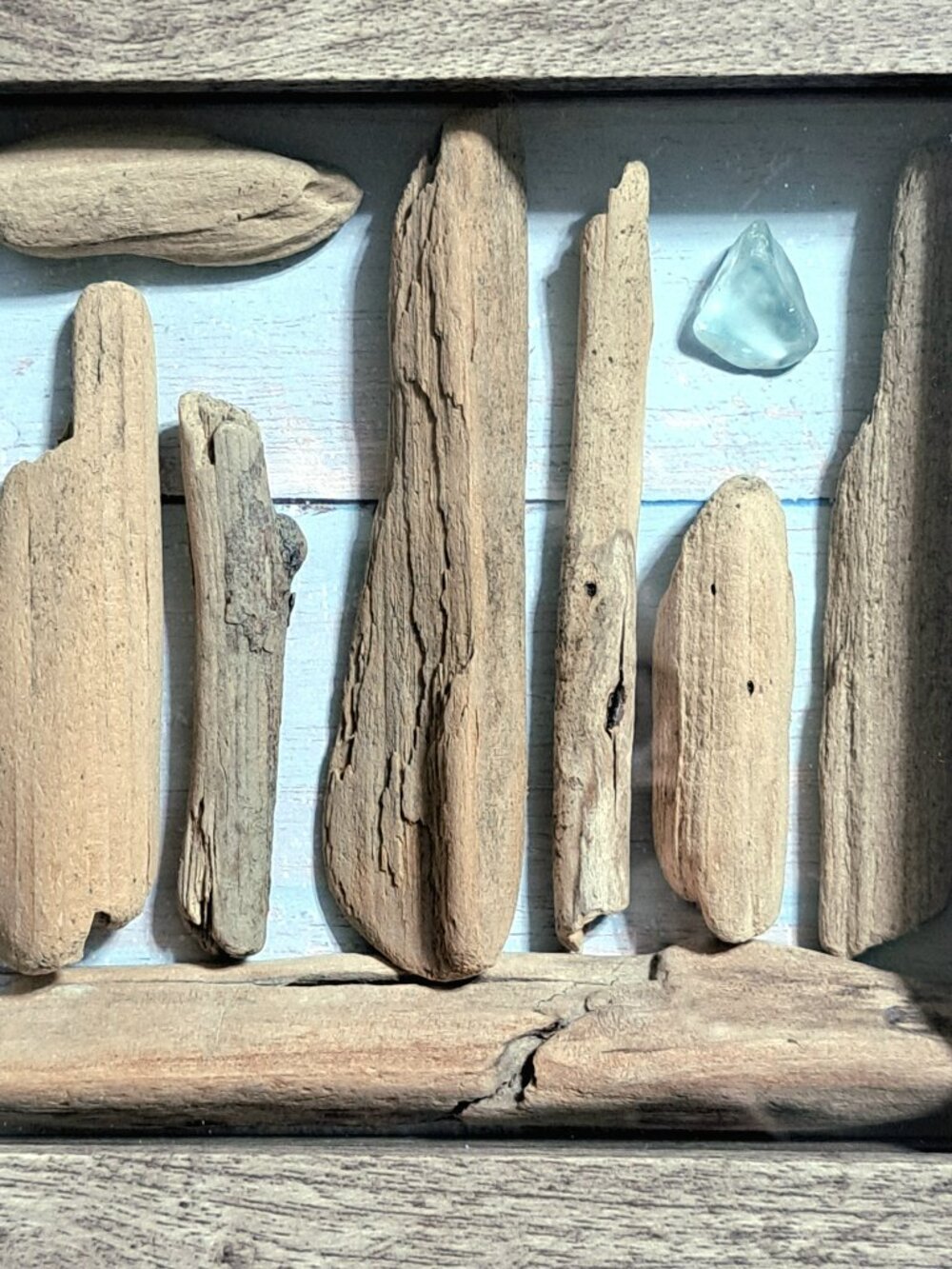 Handmade Driftwood Scene in a Shadowbox Frame - Picture 2 of 4